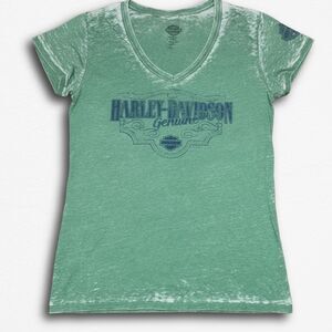 Size Large Women's Harley-Davidson Wisconsin Green Shirt NWT
